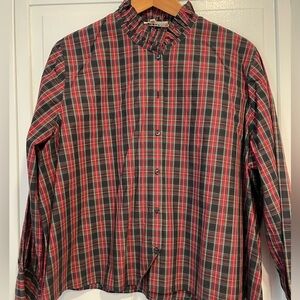 The Great plaid blouse with ruffle collar